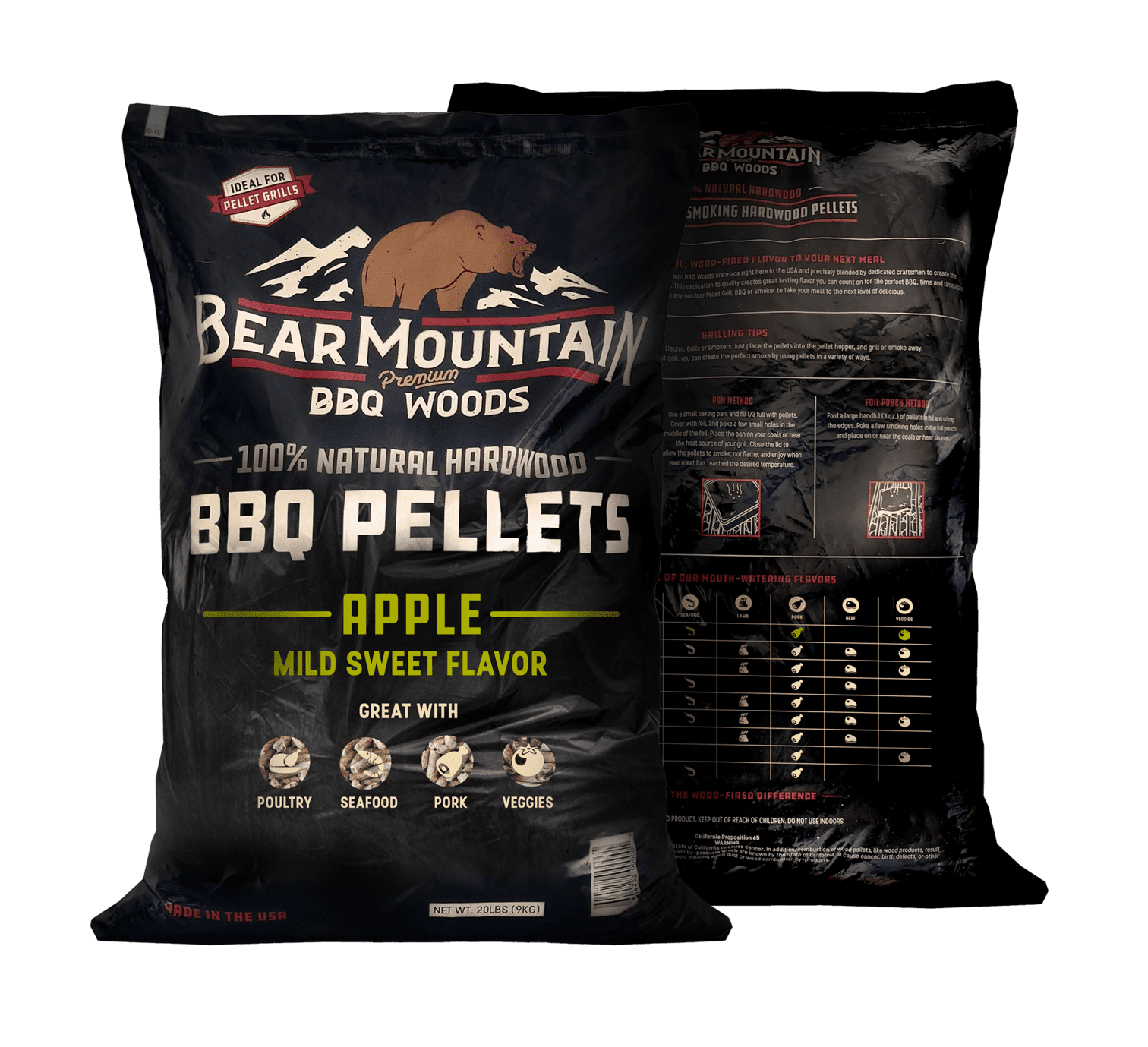 Bear Mountain Apple BBQ Wood Pellets